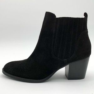 Crown Vintage Cindy Suede Ankle Boots, Women's Size 11 M, Black